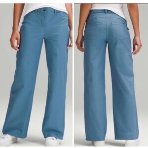 Lululemon City Sleek 5 Pocket High-Rise Wide-Leg Pants Light Utilitech Womens 27